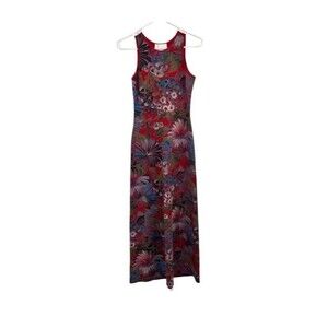 Womens Maxi Floral Stretch Fairy Dark Floral Y2K Bodycon Asian Vacation Resort